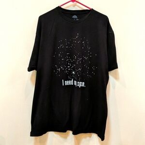 Ann Arbor Men's Black Short Sleeve Graphic Tee Size 2XL Space